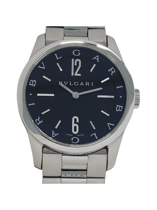 Bvlgari Watch Solotempo Quartz Stainless Steel Silver Black Polished main image 8